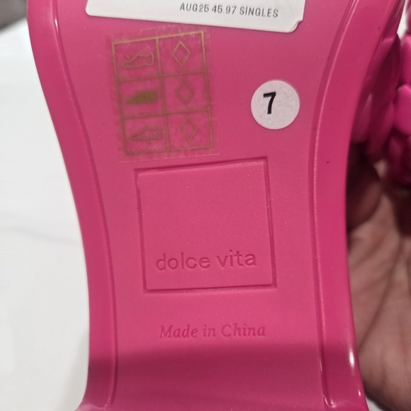 Dolce Vita Fuchsia Braided Mules S8ze 7 Nwot. - Picture 8 of 12
